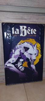 Rare enseigne publicitaire Bière La Bête, Enlèvement ou Envoi, Neuf, Panneau, Plaque ou Plaquette publicitaire, Autres marques