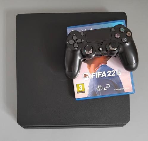 Pps4 Slim 1TB met accessoires, Games en Spelcomputers, Spelcomputers | Sony PlayStation 4, Zo goed als nieuw, Slim, 1 TB, Met 1 controller