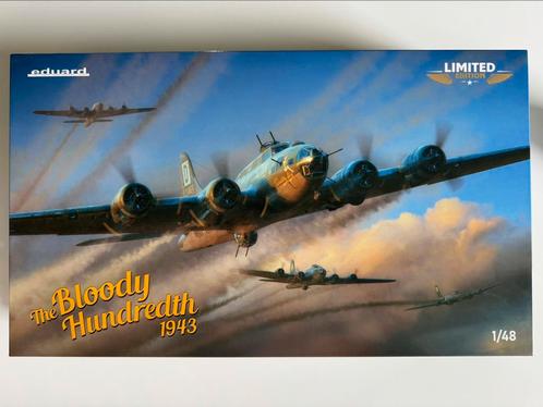 Eduard B-17F The Bloody Hundredth 1943 1/48 LTD, Hobby en Vrije tijd, Modelbouw | Vliegtuigen en Helikopters, Nieuw, Vliegtuig