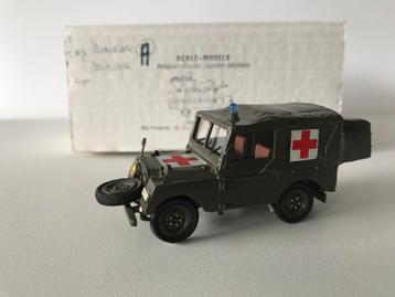 JEEP MINERVA - AMBULANCE - BELGISCH LEGER - 1:43 beschikbaar voor biedingen