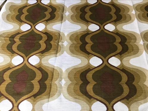 Retro set van 2 gordijnen met gordijnband 1,16 x 1,32 m, Huis en Inrichting, Stoffering | Gordijnen en Lamellen, Ophalen of Verzenden