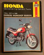 Haynes manual Honda CB/CD 125T CM125c, Motoren, Handleidingen en Instructieboekjes, Ophalen of Verzenden, Honda