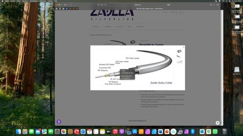gitaarkabel Zaolla Silverline Guitar Cables van 5 meter, Muziek en Instrumenten, Overige Muziek en Instrumenten, Zo goed als nieuw