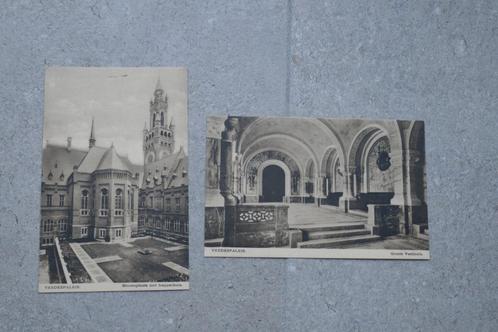 2 oude postkaarten Den Haag, Vredespaleis, Verzamelen, Postkaarten | Buitenland, Gelopen, Overig Europa, Ophalen of Verzenden
