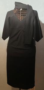 Caroline Biss 38 Nieuw Stijlvolle zwarte wollen jurk, Maat 38/40 (M), Zwart, Nieuw, Ophalen of Verzenden