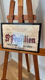 Glacoide bord St Feuillien., Enlèvement ou Envoi, Comme neuf, Panneau, Plaque ou Plaquette publicitaire