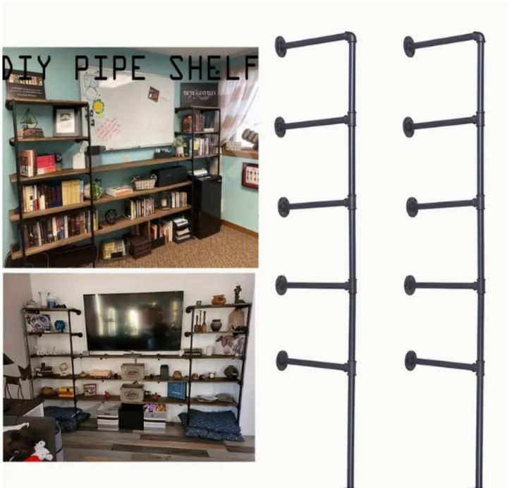 Vintage retro openboekenplank wandmontage, Huis en Inrichting, Kasten | Wandmeubels, Nieuw, 150 tot 200 cm, 25 tot 50 cm, Metaal