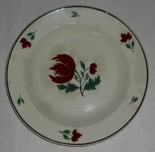 LONGWY BORD HANDGESCHILDERD PERIODE DE NOTHOMB-BOCH CA 1825, Antiek en Kunst, Antiek | Keramiek en Aardewerk, Ophalen of Verzenden