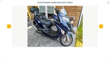 SCOOTER KIMCO GRAND DYNK 250CC 850€!!!! beschikbaar voor biedingen