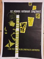 Affiche "Vlaams Nationaal Zangfeest 1959" / Vlaamse Beweging, Gebruikt, Ophalen of Verzenden