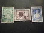 België/Belgique 1951 Mi 884/886 zonder gom/sans gomme, Verzenden, Zonder gom