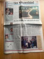 Krant "Het Nieuwsblad-Overlijden Koning Boudewijn -1993, Boeken, Verzenden, 20e eeuw of later, Gelezen