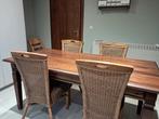 Eiken tafel met 4 stoelen, Antiek en Kunst, Ophalen
