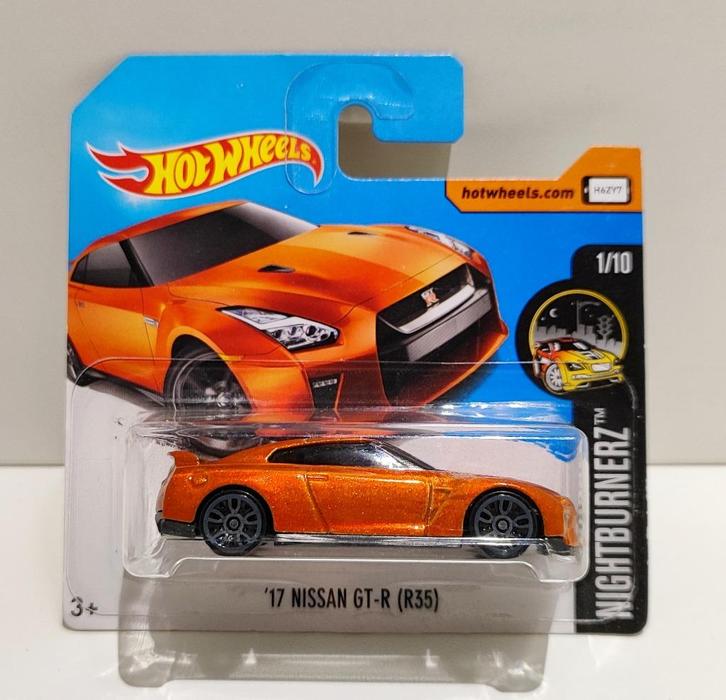 Hot Wheels '17 Nissan GT-R R35 Brons (2017), Hobby en Vrije tijd, Modelauto's | Overige schalen, Ophalen of Verzenden