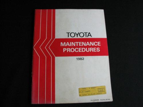 Werkplaatsboek Toyota onderhoud 1982, Auto diversen, Handleidingen en Instructieboekjes, Ophalen of Verzenden