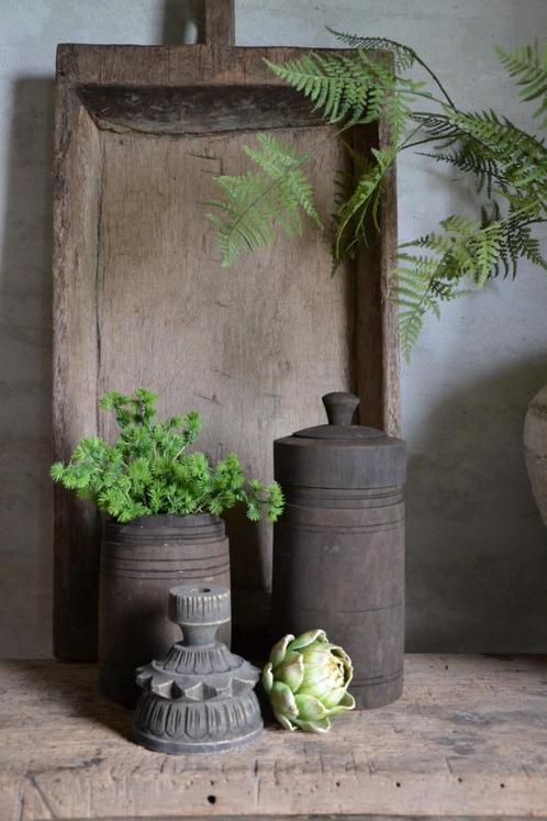 Prachtige houten kandelaar, Huis en Inrichting, Woonaccessoires | Kandelaars en Kaarsen, Nieuw, Kandelaar, Minder dan 25 cm, Hout