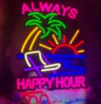 LED lamp neon stijl Always Happy Hour (38x30cm), Verzamelen, Merken en Reclamevoorwerpen, Ophalen of Verzenden, Nieuw