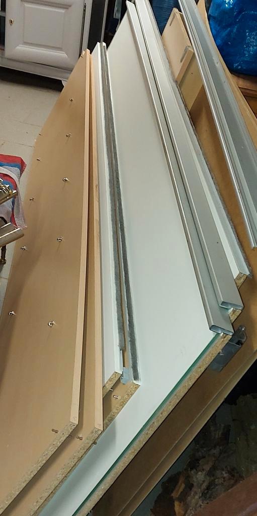 2 schuifkasten, Huis en Inrichting, Kasten | Roldeurkasten en Archiefkasten, Gebruikt, Ophalen
