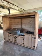 BBQ MEUBEL UIT STEIGERHOUT 3M OLD LOOK, Enlèvement, Neuf