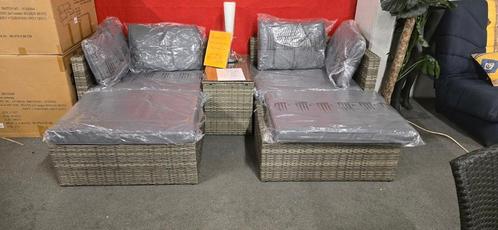Nieuwe loungeset in doos – Wicker zwart of bruin/grijs, Tuin en Terras, Tuinsets en Loungesets, Nieuw, Loungeset, Wicker, 2 zitplaatsen