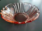 Zeer mooie ART DECO zalmglazen schaal 24x9cm, Antiek en Kunst, Antiek | Glaswerk en Kristal, Ophalen of Verzenden