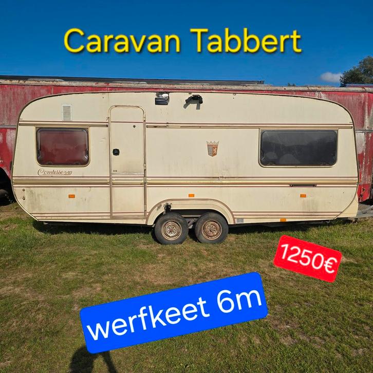 Caravan Tabbert werfkeet bouw mancave clubhuis paardenweide, Caravans en Kamperen, Caravanaccessoires, Ophalen