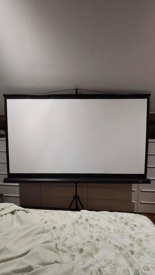Speaka Professional Projectiescherm 84" op Statief, Audio, Tv en Foto, Projectieschermen, Zo goed als nieuw, Handmatig, Ophalen
