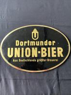 Glaçoide Dortmunder Union bier geen geëmailleerde plaquette, Verzamelen, Biermerken, Gebruikt