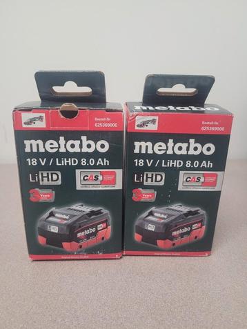 Metabo batterie LiHD 18V/8 Ah beschikbaar voor biedingen