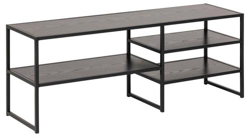 Tv rek zwart metaal / hout, Huis en Inrichting, Woonaccessoires | Cd- en Dvd-rekken, Zo goed als nieuw, Hout, Ophalen