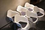 6 VITRA EAMS stoelen DAR-serie, Maison & Meubles, Chaises, Métal, Enlèvement, Blanc, Cinq, Six Chaises ou plus
