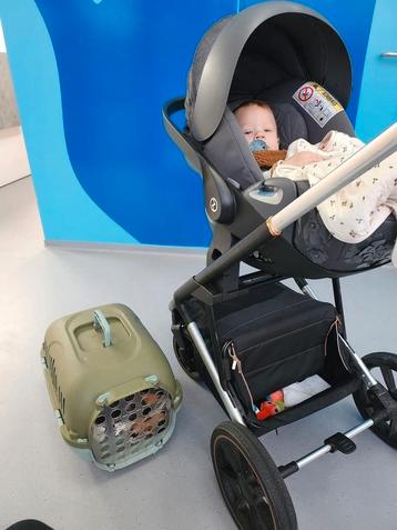 Mooie Qute 3 in 1 combi met cybex autostoel/maxi cosi, Enlèvement, Comme neuf, Poussette