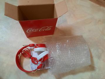 nieuwe mooie koptelefoon van coca cola 