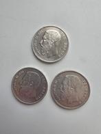3 zilveren 5 fr stukken leopold 2, in topstaat, Postzegels en Munten, Ophalen of Verzenden
