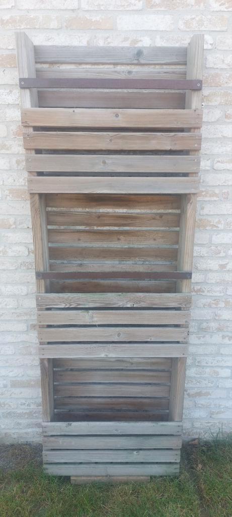 Kruidenrek met 3 verdiepingen., Tuin en Terras, Bloembakken en Plantenbakken, Zo goed als nieuw, Hout, Balkon, Tuin, Ophalen