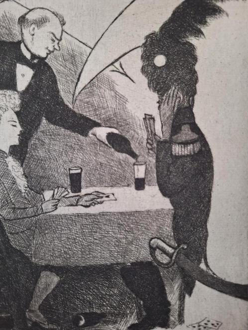 Ets Leon Spilliaert "Les flèches et la faux" uit 1935, Antiek en Kunst, Kunst | Etsen en Gravures, Ophalen of Verzenden