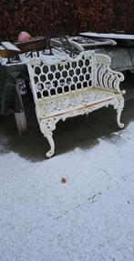 Gietijzeren tuinbank, Tuin en Terras, Tuinbanken, Ophalen, Zo goed als nieuw, Metaal