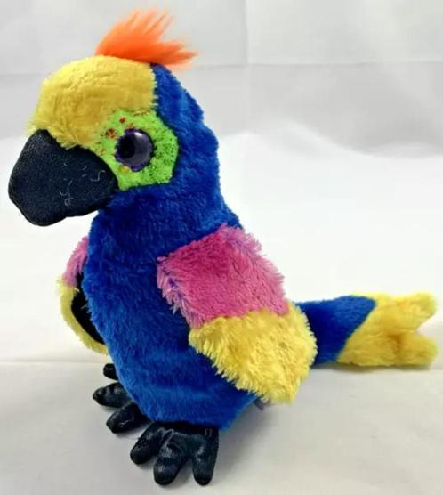 Ty Beanie Boos Wynnie Papegaai glitterogen knuffel 15 cm, Kinderen en Baby's, Speelgoed | Knuffels en Pluche, Zo goed als nieuw