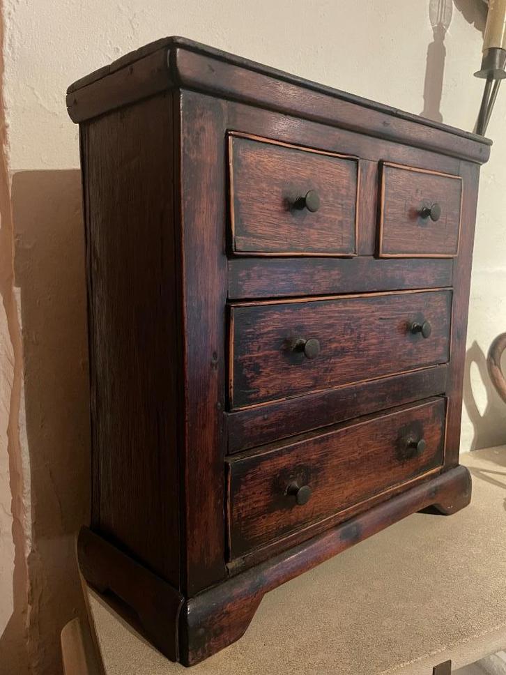 Meuble miniature à tiroirs, Antiek en Kunst, Antiek | Meubels | Kasten, Ophalen