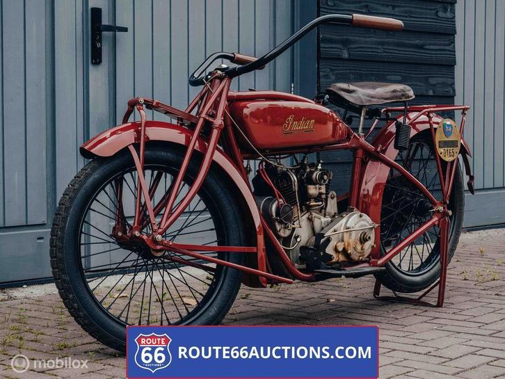 Indian Scout | 1925 | Route 66 Auctions, Auto's, Oldtimers, Bedrijf, Te koop, Overige merken, Benzine, Overige carrosserie, Handgeschakeld