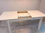 IKEA BJURSTA eettafel wit – uitschuifbaar 4-8 pers, Enlèvement, Comme neuf