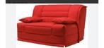 2-zitsslaapbank - rode bank bz macapa, Huis en Inrichting, Ophalen, Gebruikt, Tweepersoons, 140 cm