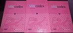 Vrg codex 2019-2020 deel 1,2,3, Ophalen of Verzenden, Zo goed als nieuw