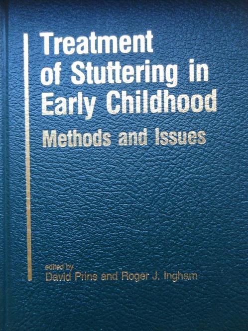 Treatment of Stuttering in Early Childhood / Prins & Ingham, Livres, Psychologie, Neuf, Autres sujets/thèmes, Enlèvement