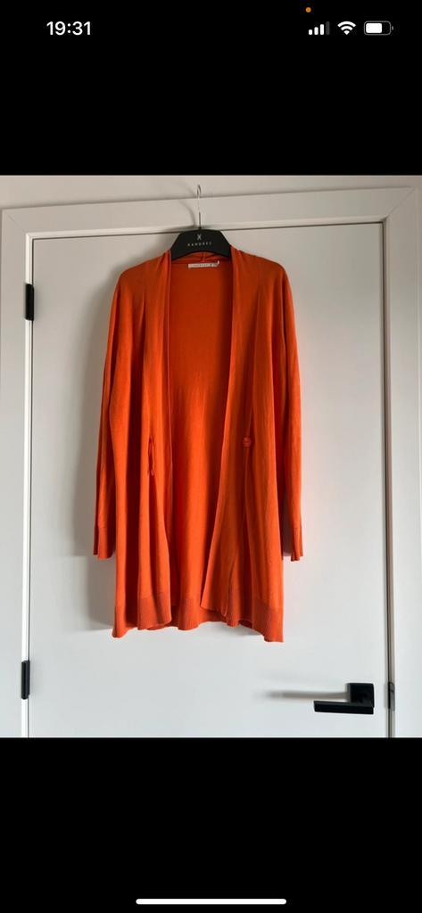 Xandres/ vest/ oranje/ maat L €25, Kleding | Dames, Truien en Vesten, Zo goed als nieuw, Maat 42/44 (L), Oranje, Ophalen of Verzenden