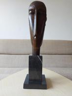 Bronzen Beeld naar Modigliani Tête de Femme Hoofd Vrouw, Antiquités & Art, Enlèvement ou Envoi