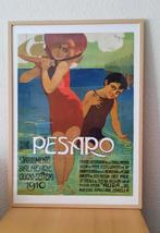 Affiche - Roberto Franzoni (Italie, 1882-1960), circa 1910, Antiek en Kunst, Kunst | Schilderijen | Klassiek, Ophalen of Verzenden