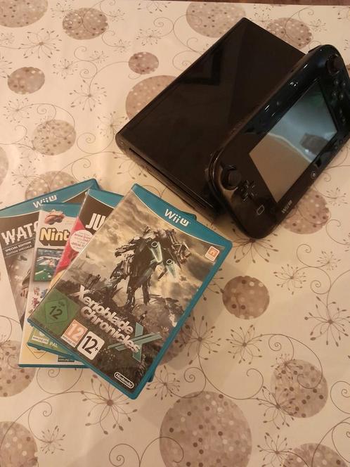 Nintendo WiiU + 4 games, Games en Spelcomputers, Spelcomputers | Nintendo Wii U, Gebruikt, Ophalen of Verzenden