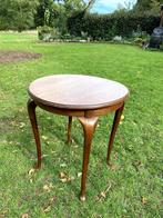 Salontafel /Antieke bijzettafel hout Louis XV, Ophalen, Frans, Rond, 55 tot 75 cm