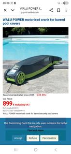 Zwembadzeil motor nieuw, Enlèvement